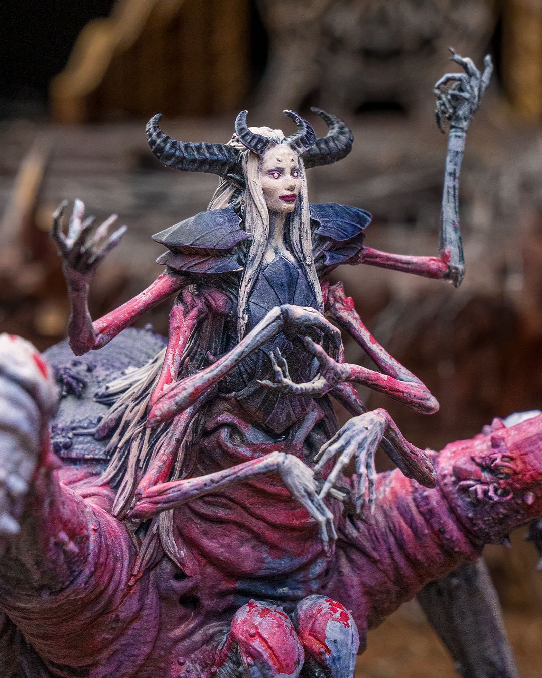 DNDNB - Lolth Spider Queen - Drow Diety - Female Drider Matriarch miniature