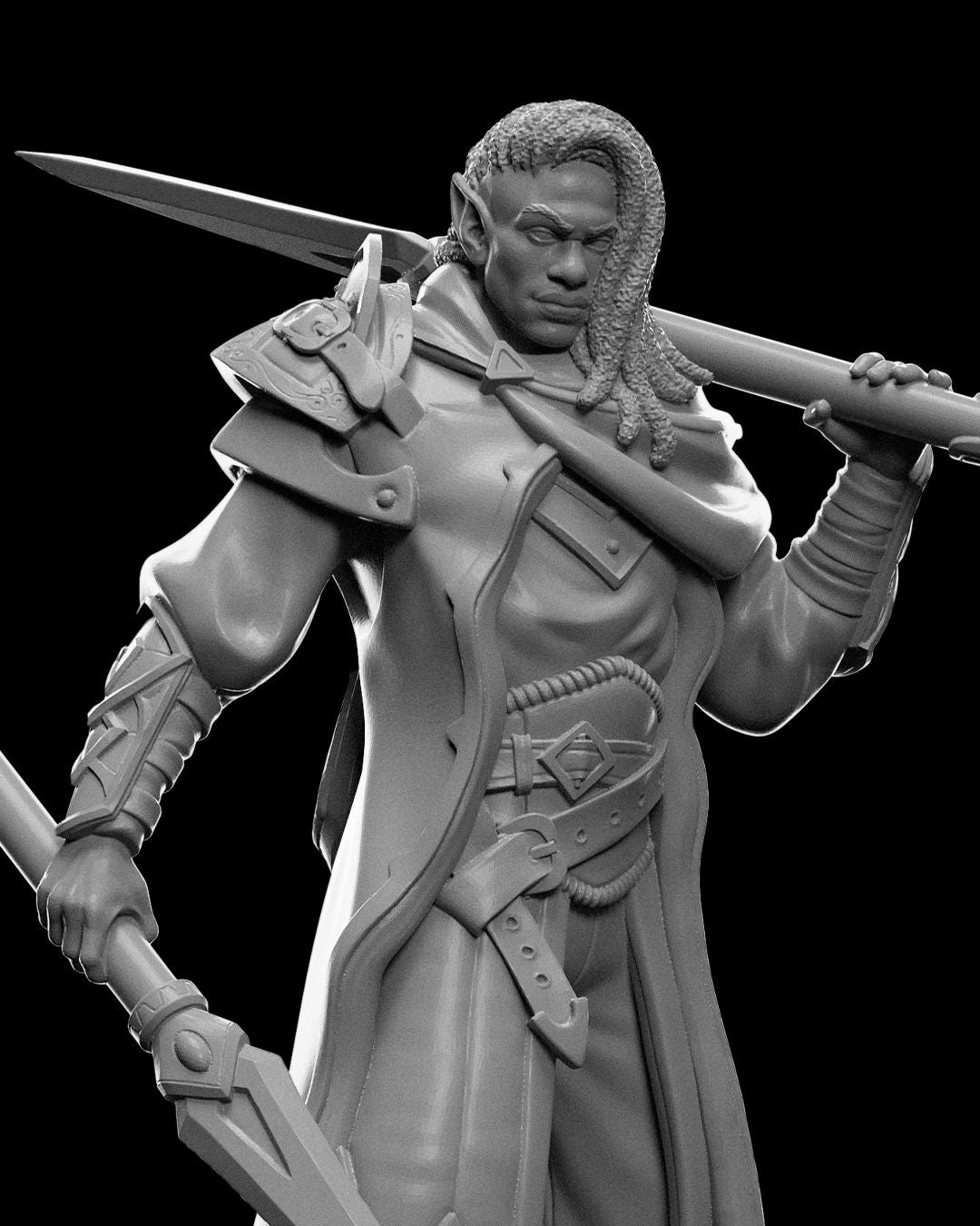 DNDNB -Zaknafein Do'Urden - Varyth - Male Drow Dark Elf miniature