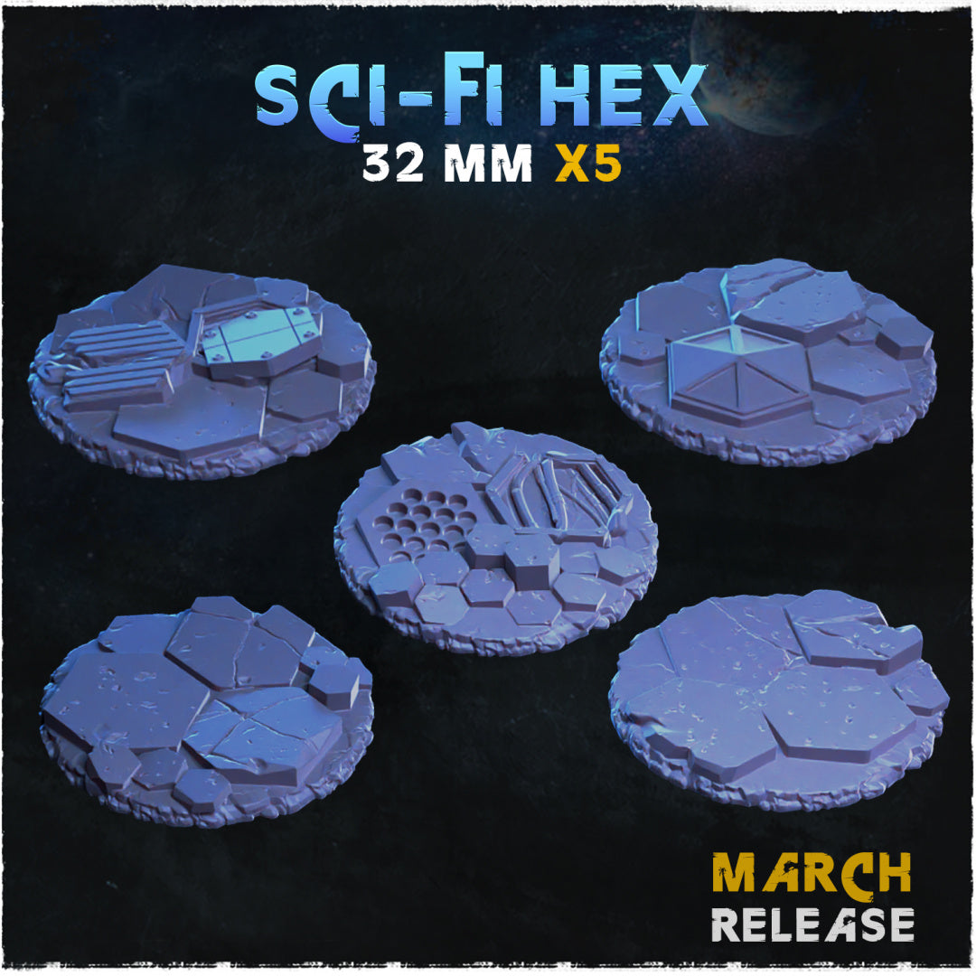 BASES - Sci-fi Hex for wargames and tabletop