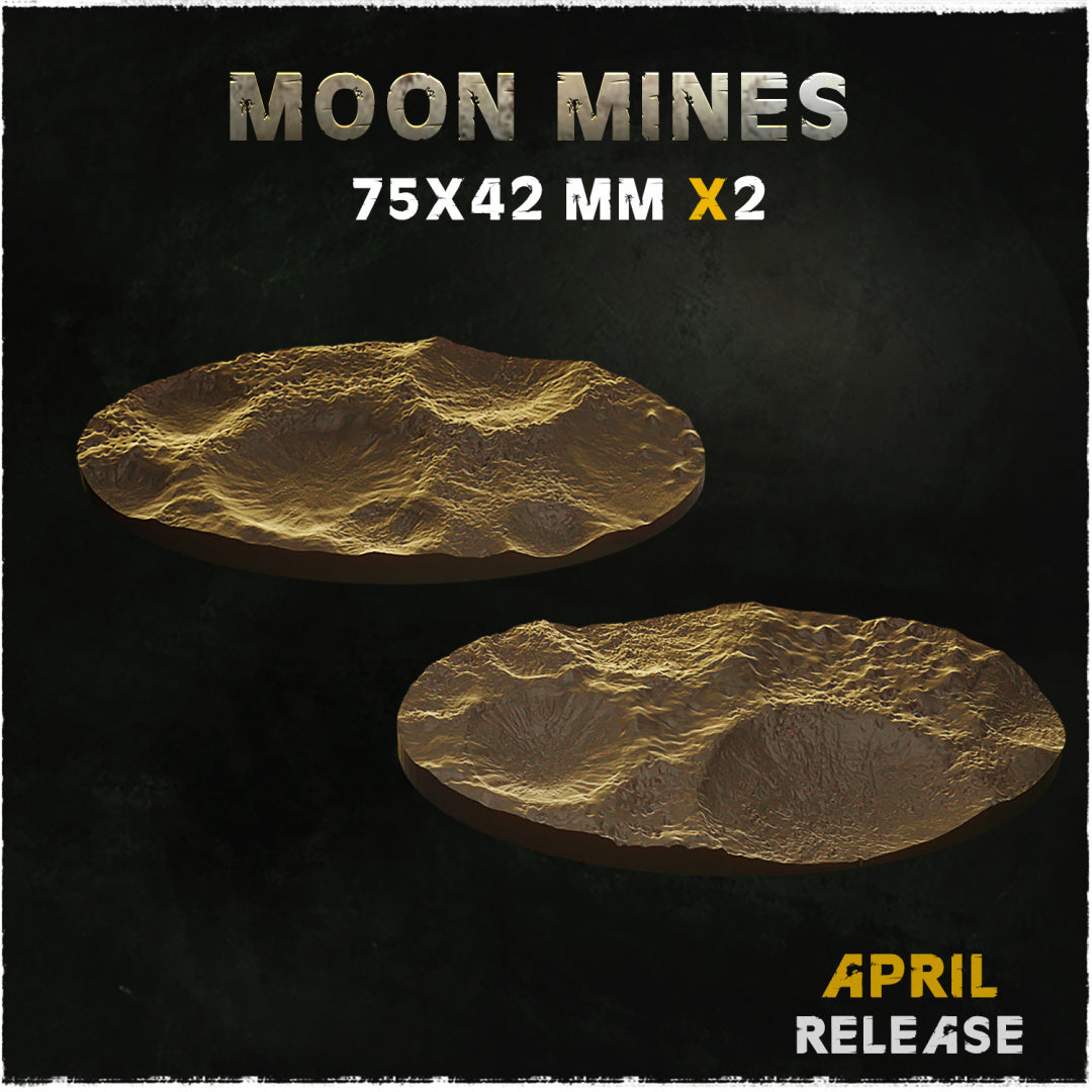 BASES - MOON MINES for wargames and tabletop