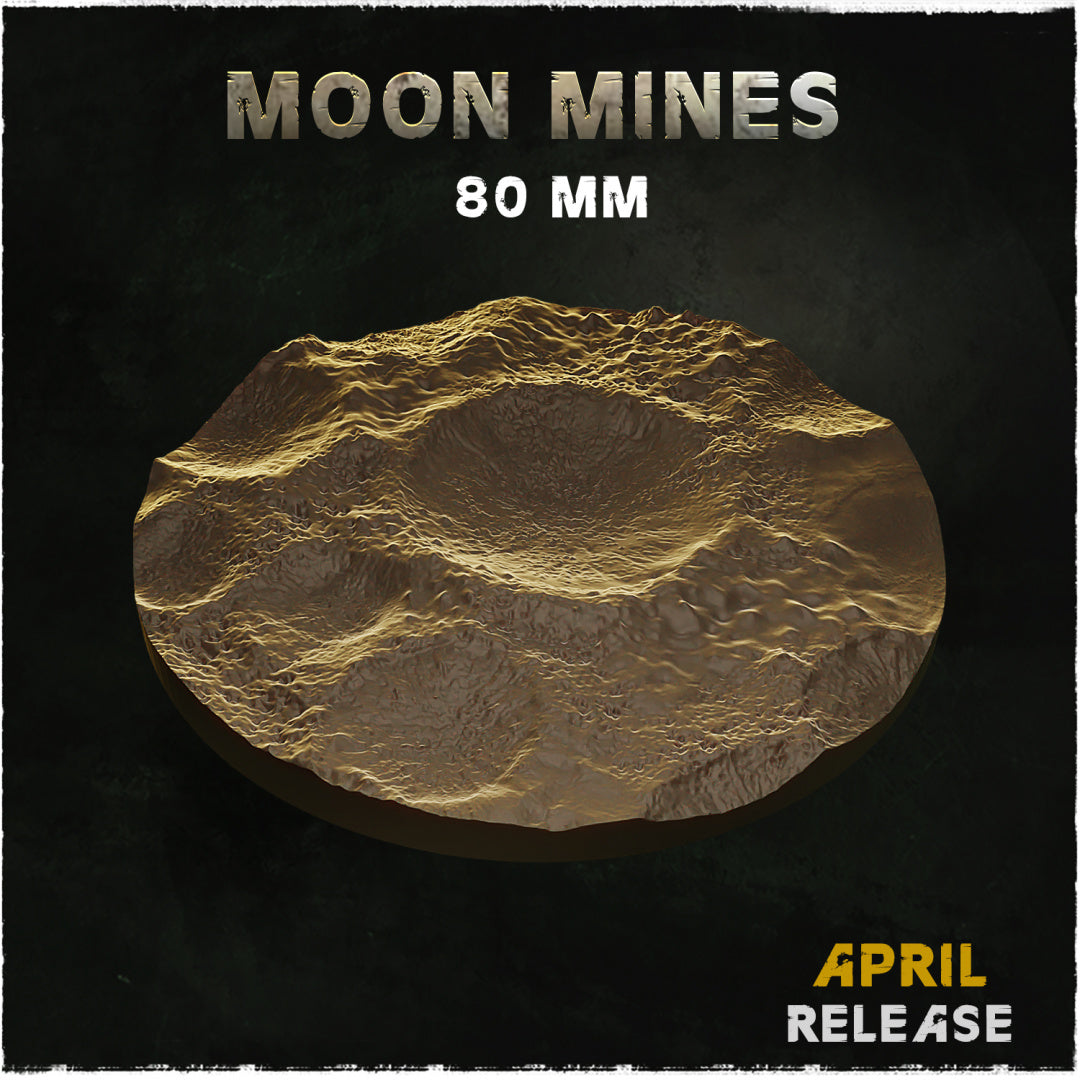 BASES - MOON MINES for wargames and tabletop