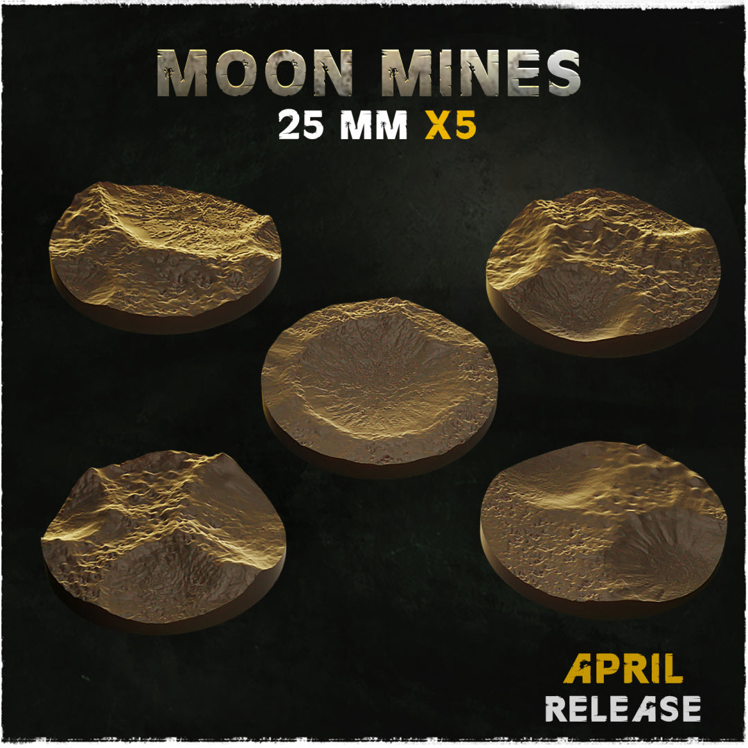 BASES - MOON MINES for wargames and tabletop