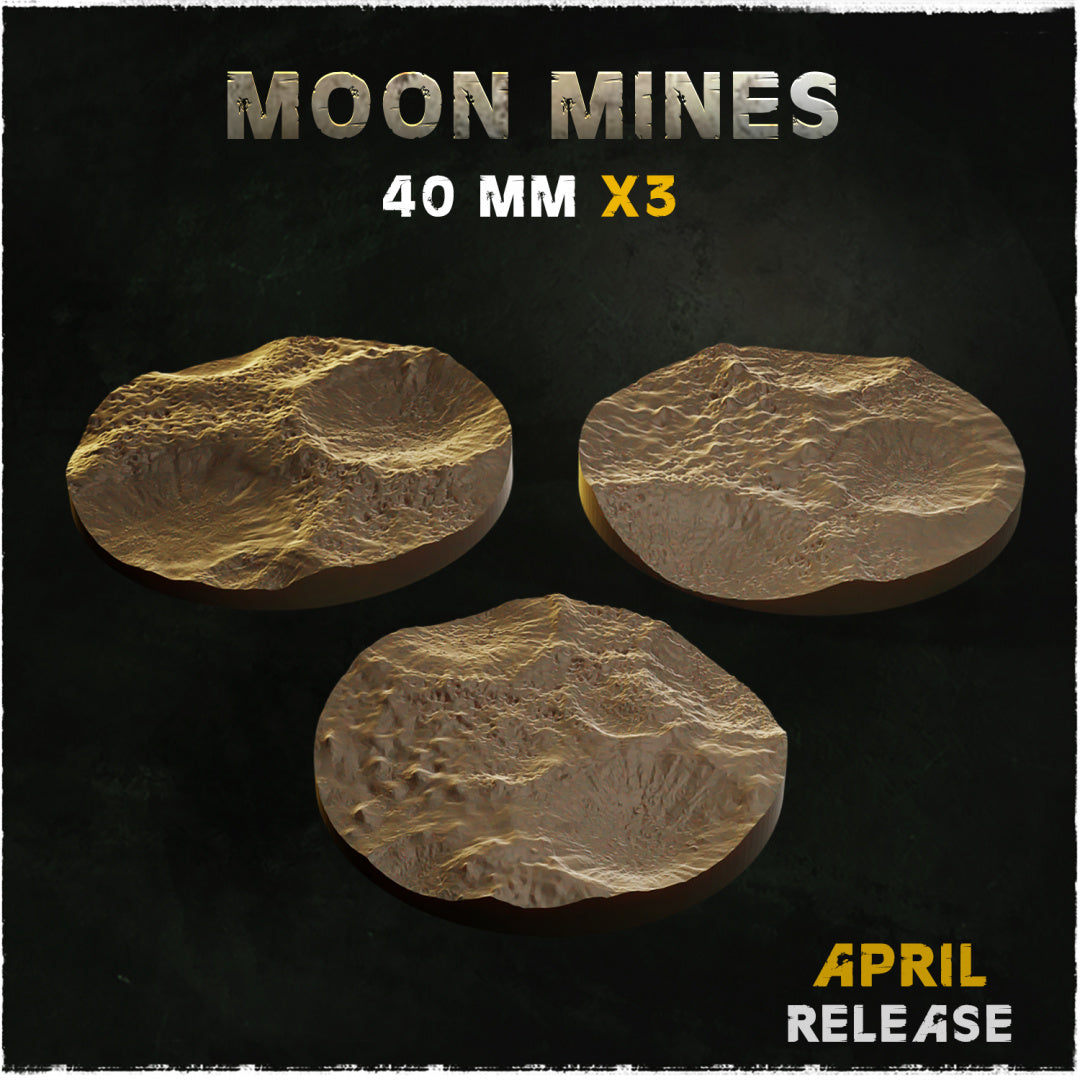 BASES - MOON MINES for wargames and tabletop