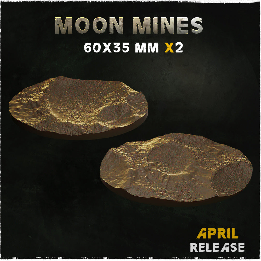 BASES - MOON MINES for wargames and tabletop