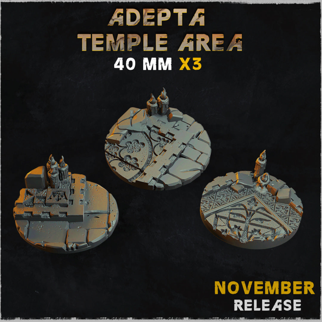 BASES - Adepta Temple Area - Cathedral themed bases for wargames and ...