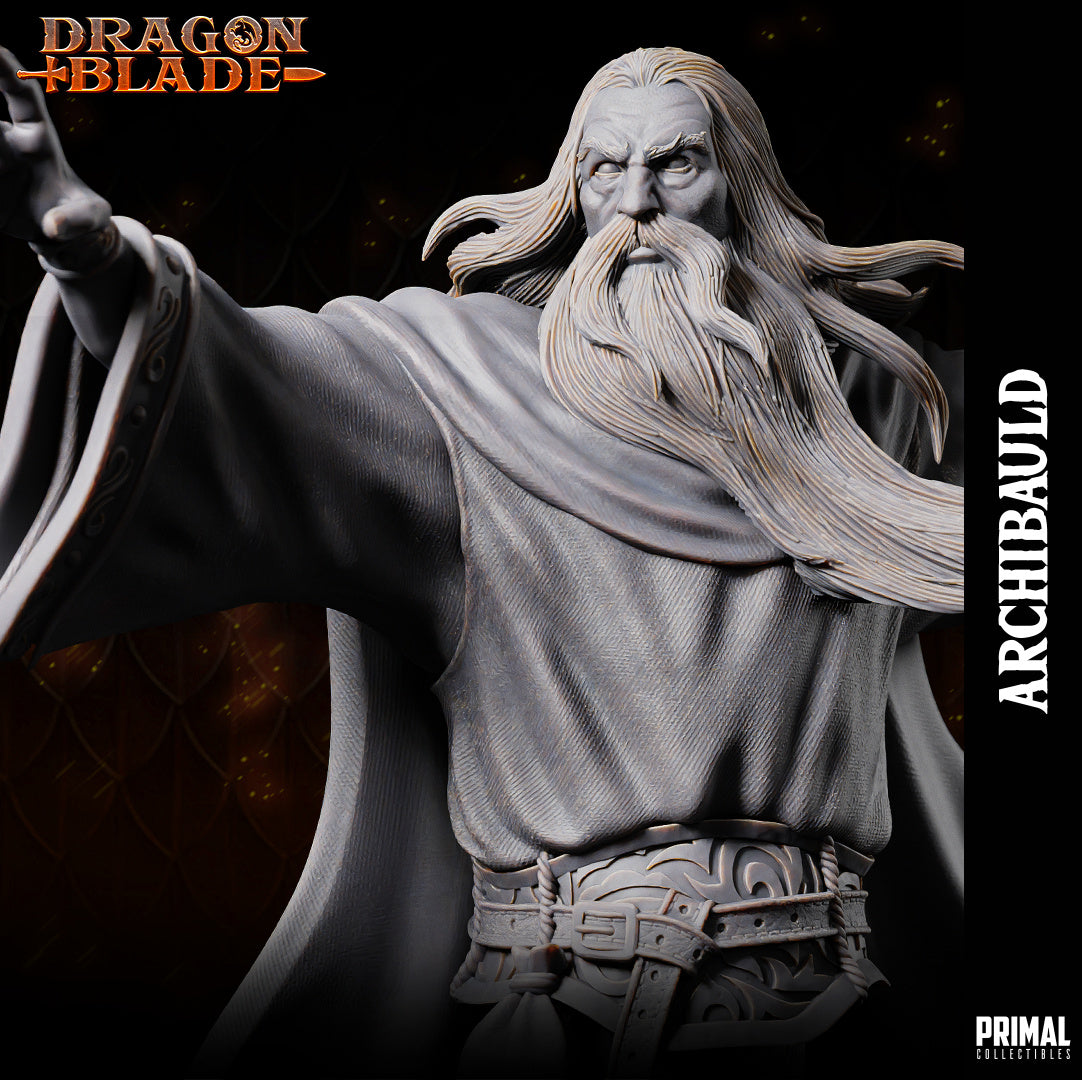 DNDDGL -Par Salian the White Wizard - Archbauld - Male Wizard Dragonlance mini