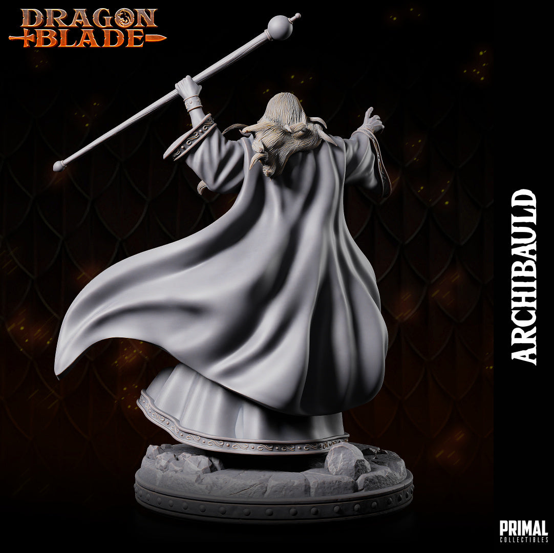 DNDDGL -Par Salian the White Wizard - Archbauld - Male Wizard Dragonlance mini