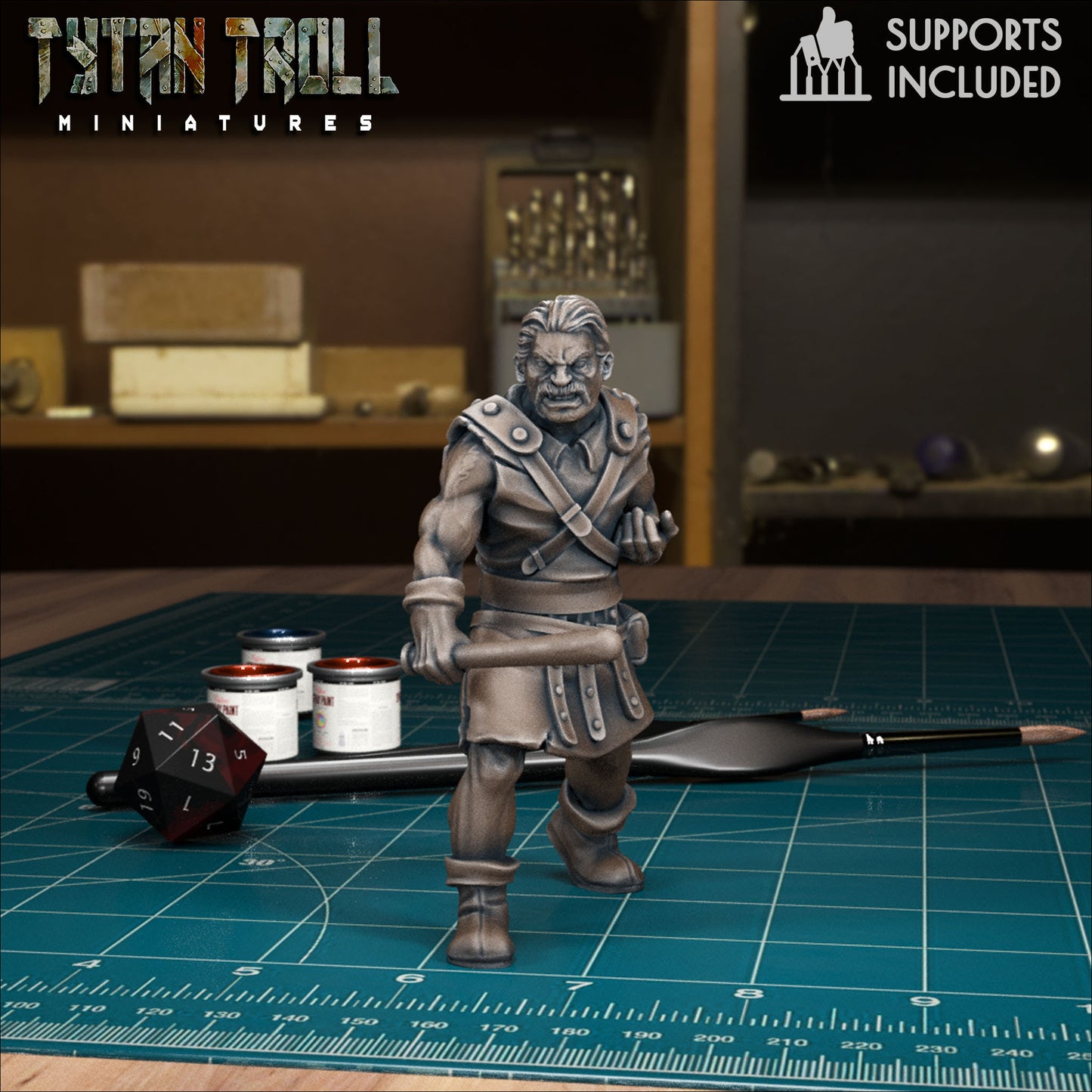 DnDCoS - Milosh Petrovich Skilled Huntsman Strahd miniature