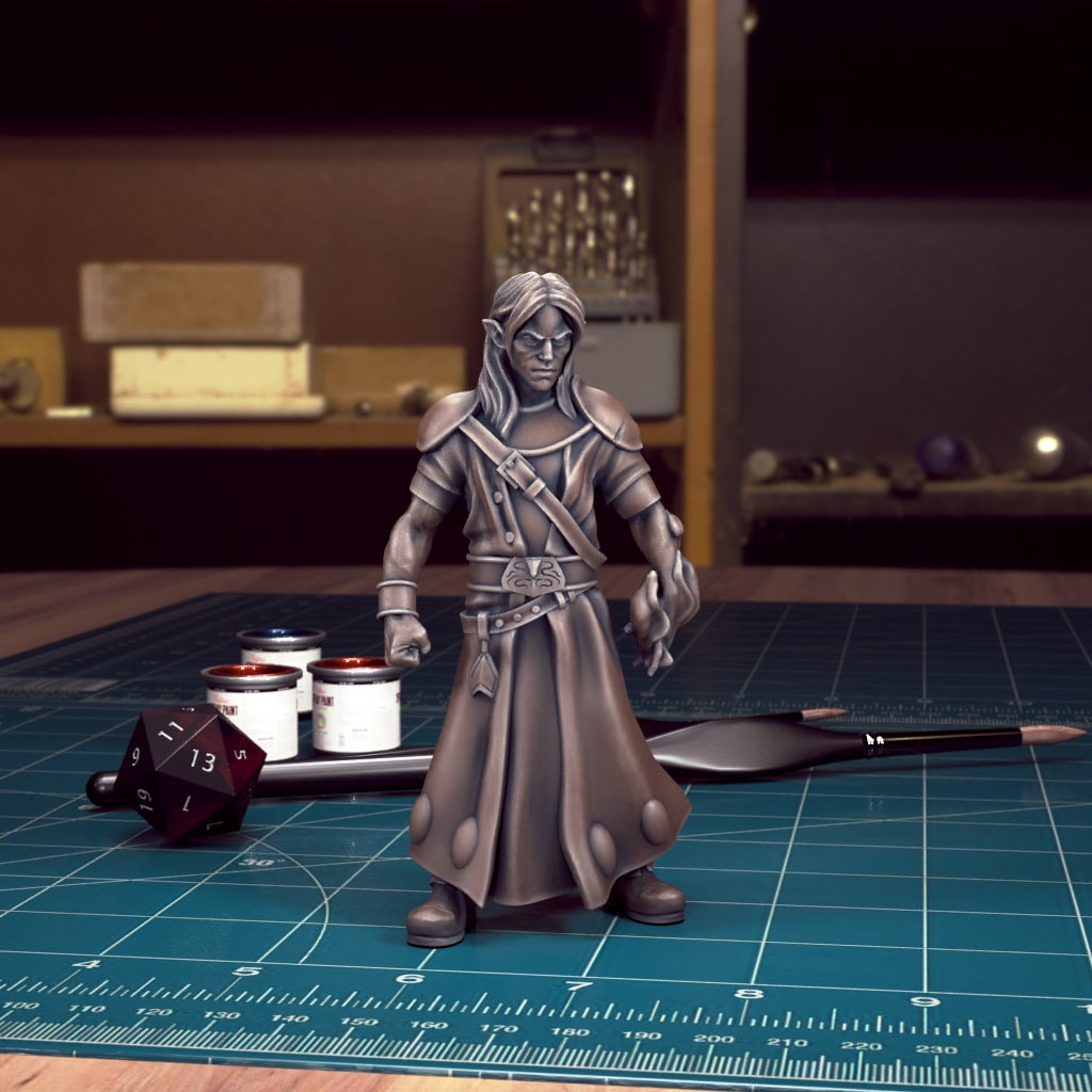 DnDCoS - Kasimir Velikov Mysterious Seeker NPC Strahd miniature