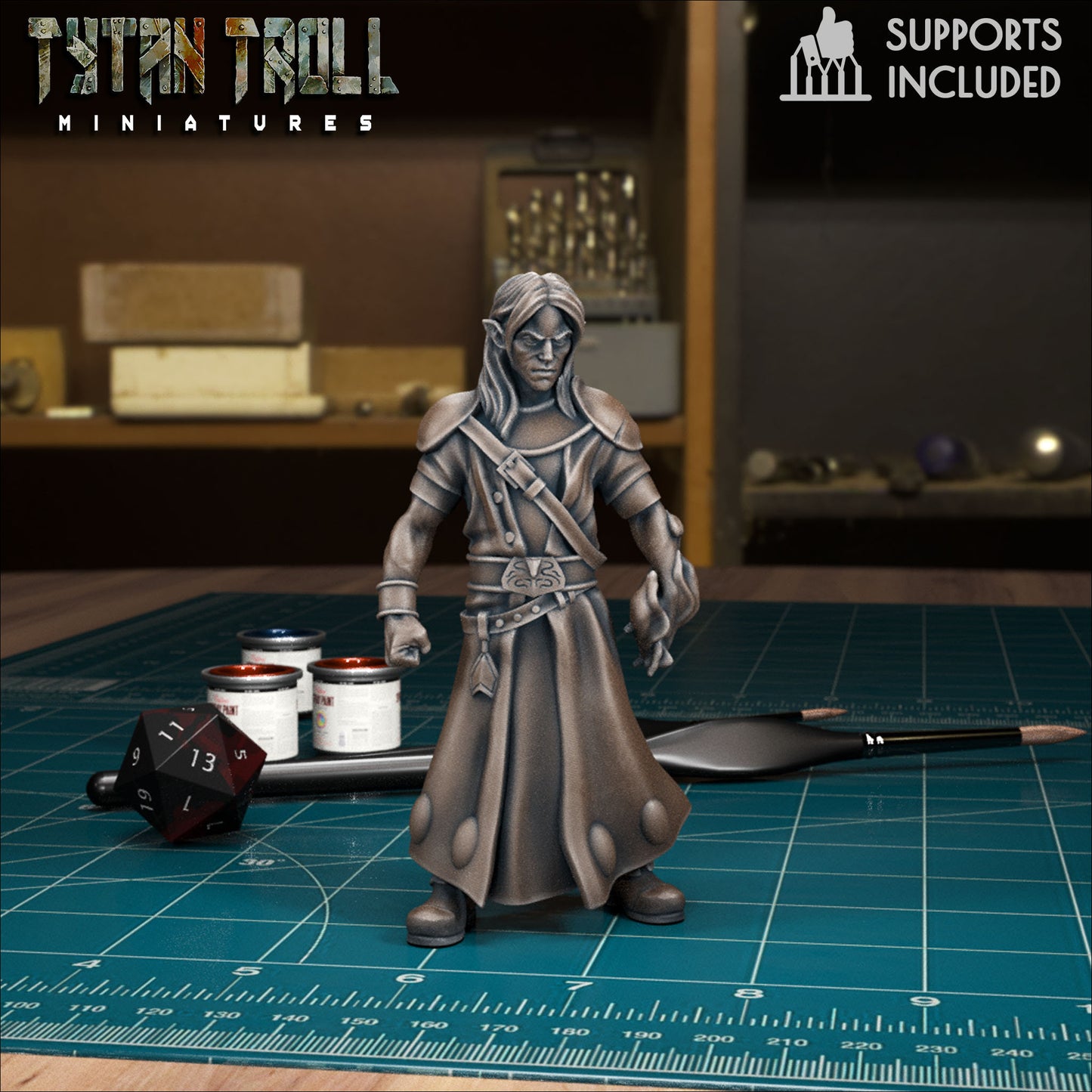 DnDCoS - Kasimir Velikov Mysterious Seeker NPC Strahd miniature