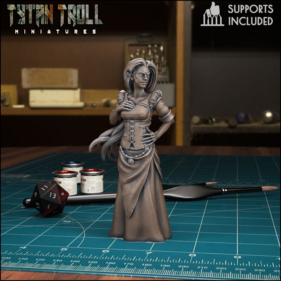 DnDCoS - Patrina Veiled Enchantress NPC miniature