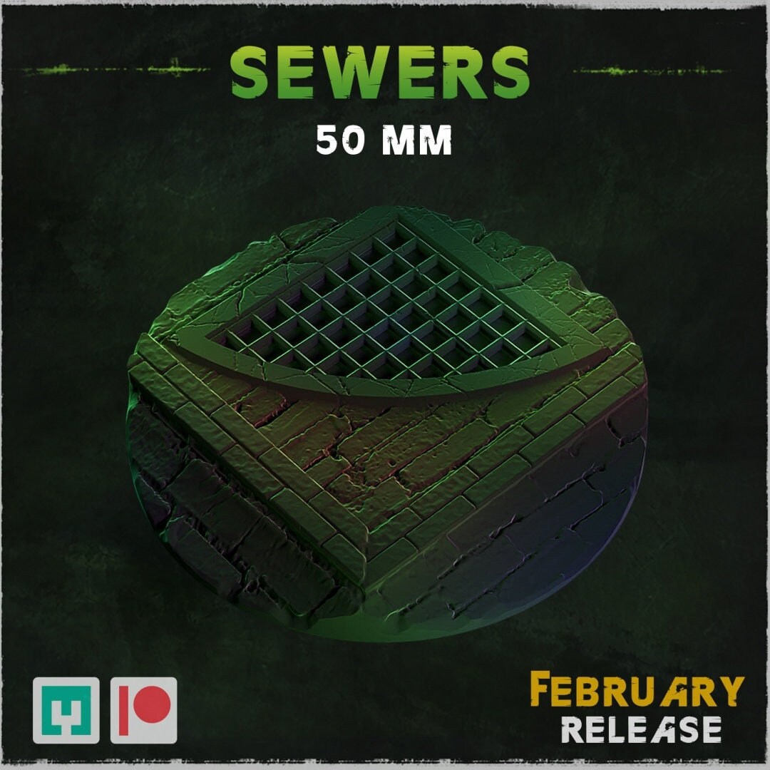 Accessori Stampa 3D Per Miniature Convertitori Basette Da Rotonda A Quadrata Per Wargaming - Stampati 3D, Per Warhammer, 28-32mm Basi Wargaming - Foto 5