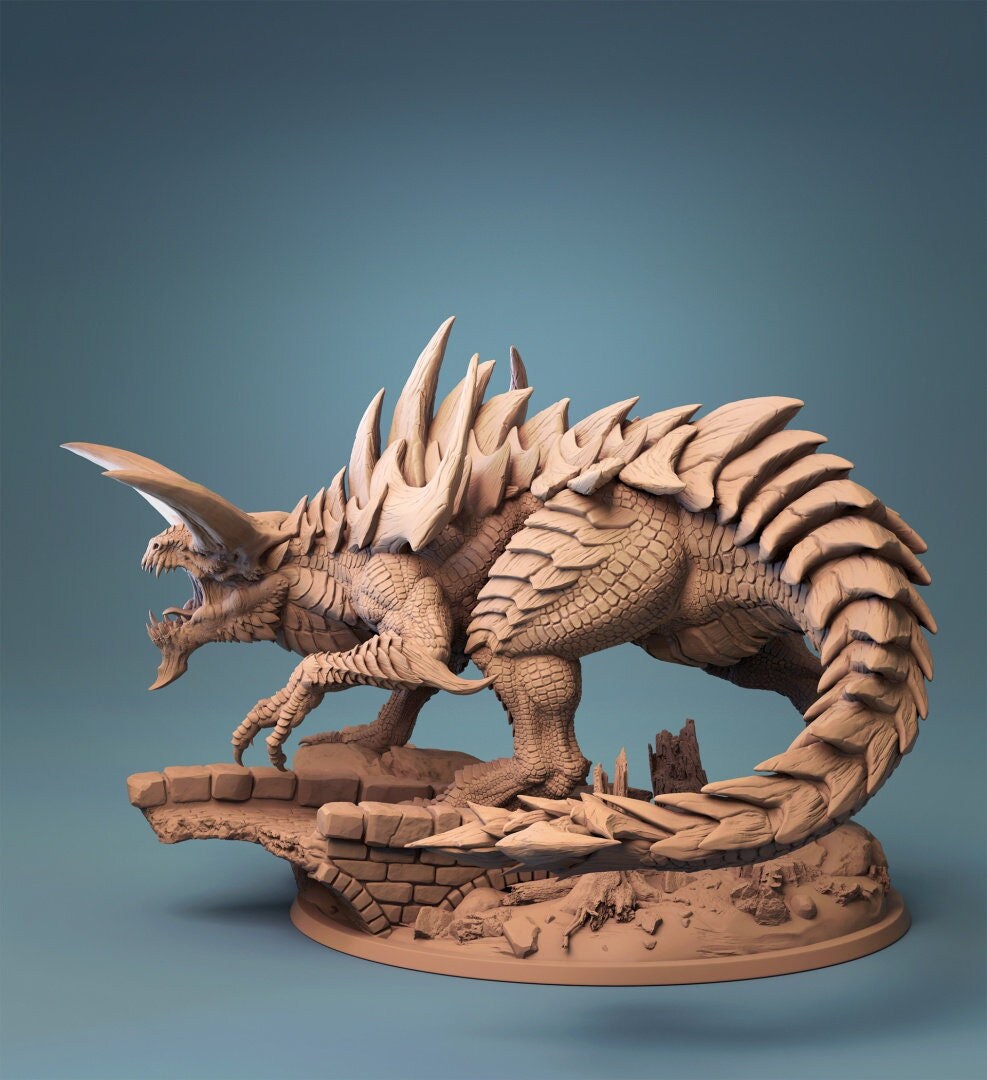 EPIC CREATURES- Tarrasque Gargantuan Lizard miniature for Dnd