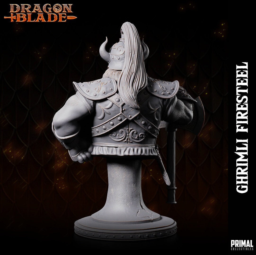 DNDDGL - Ghrimli Firesteel Flint Fireforge Male Dwarf Dragonlance mini