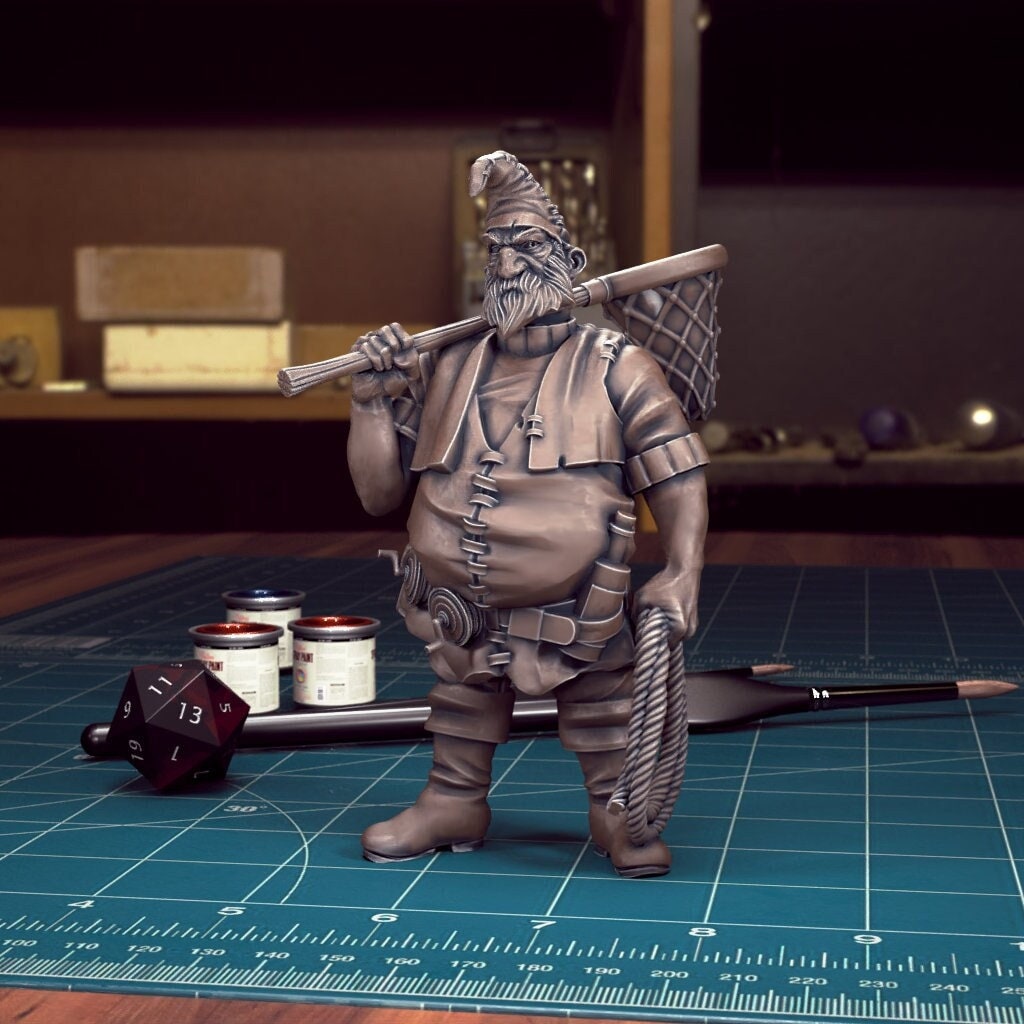 DnDCoS - Bluto Human Fisherman NPC miniature