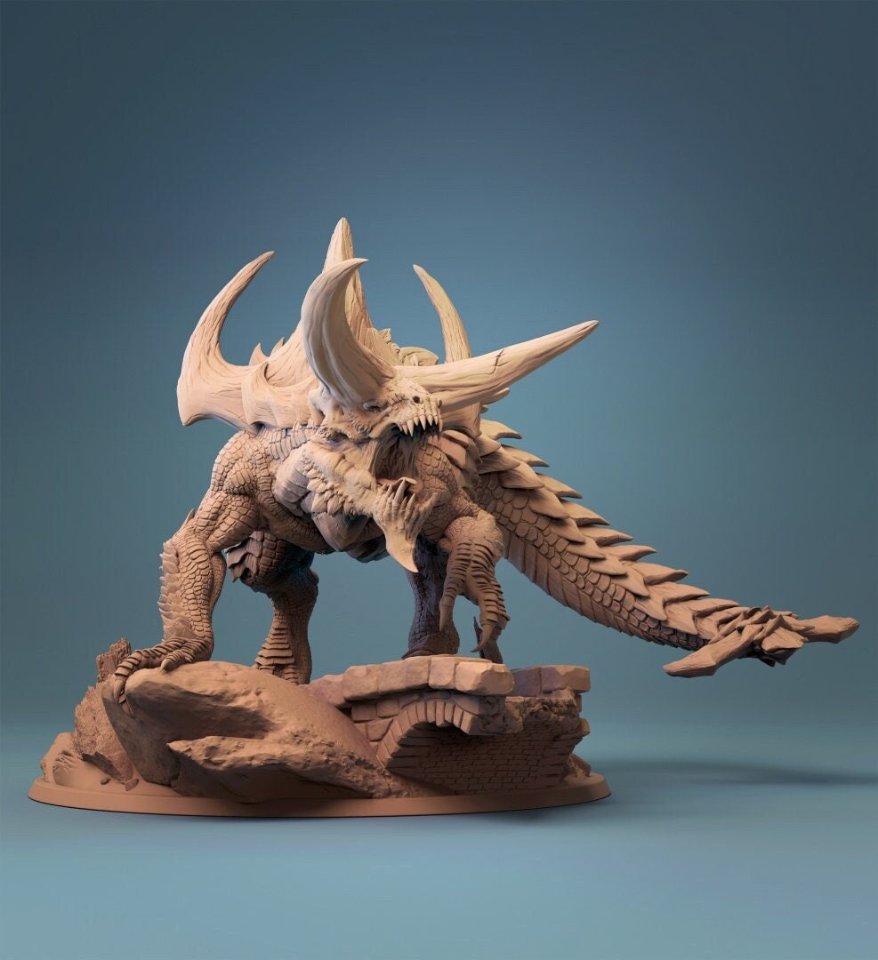 EPIC CREATURES- Tarrasque Gargantuan Lizard miniature for Dnd